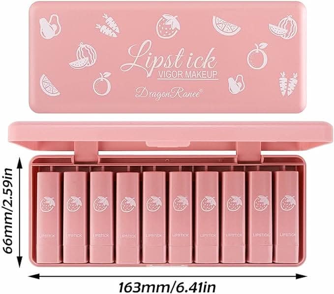 Dragon Ranee Pack Of 10 Lipstick Set