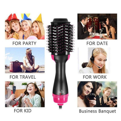 One Step Solution Hot Air Brush (Dryer + Straightener)
