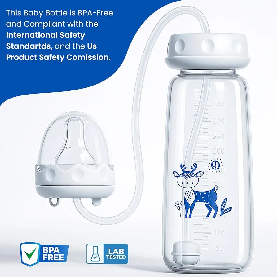 Hands-Free Baby Feeding Bottle 240 ml