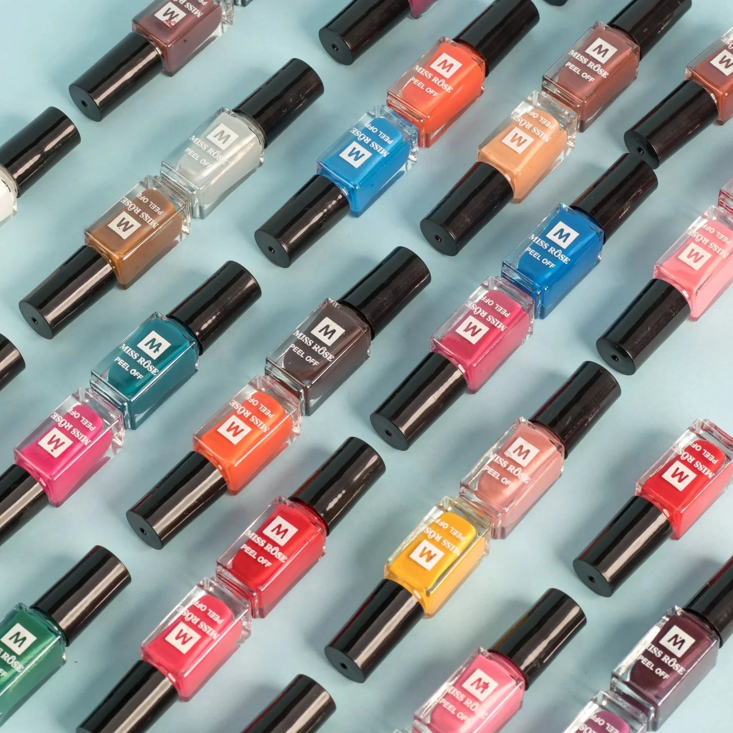 Miss Rose Pack of 36 Peel Off Nail Polishes